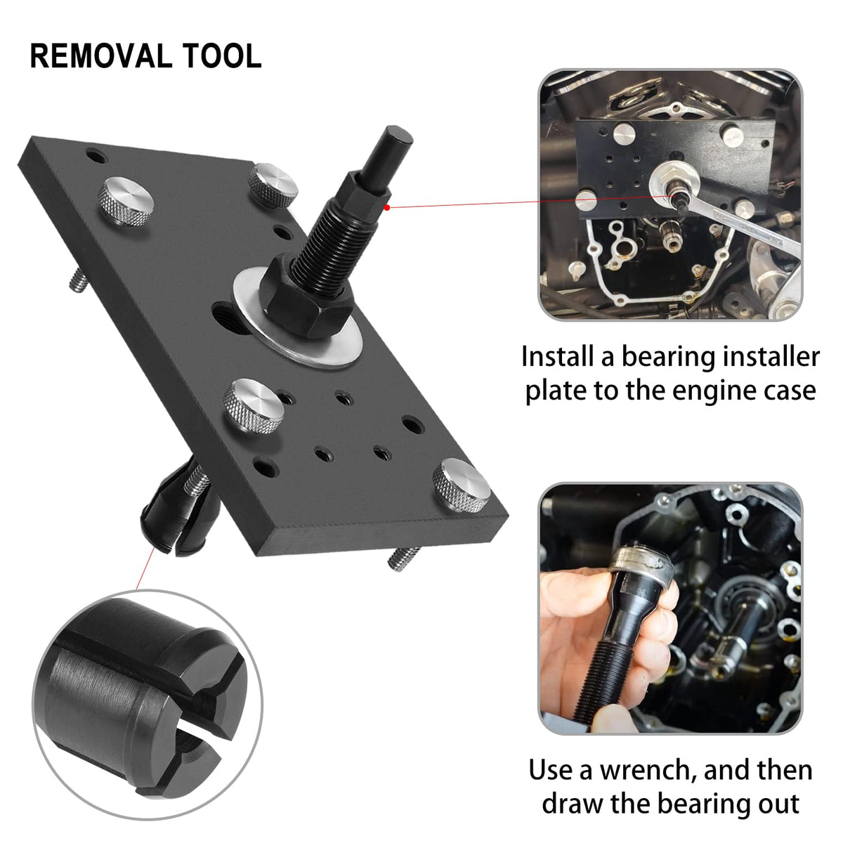 M8 Inner Cam Bearing Tool For Harley Davidson Milwaukee Eight Engine 2017+