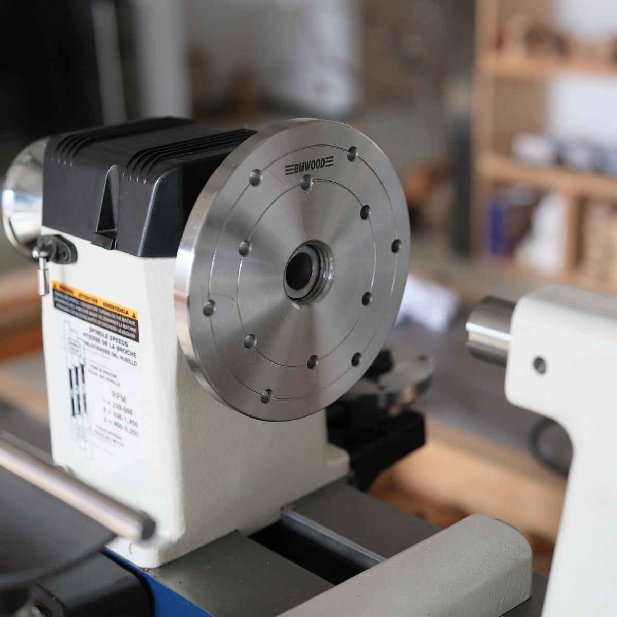 BMWOOD 6" Faceplate with 1-1/4"x8TPI Thread for Woodturning Lathe.
