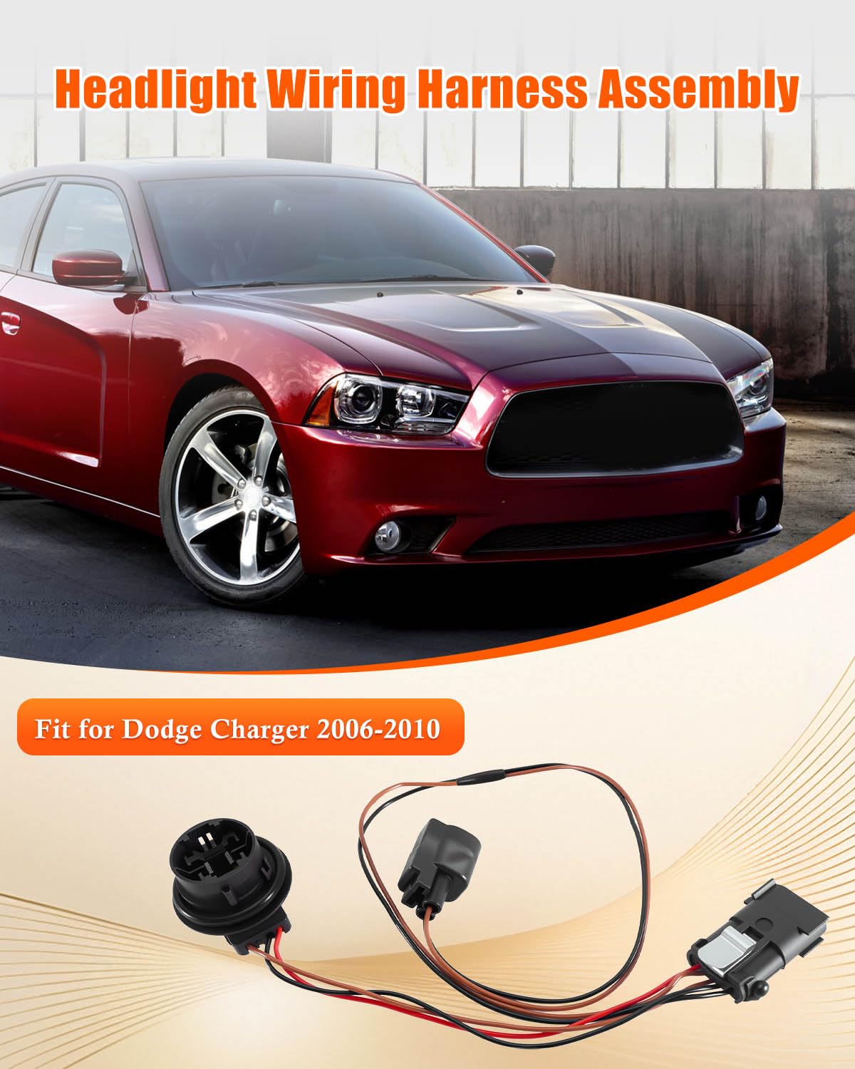 Headlight Lamp Harness Fit for Dodge Charger 2006-2010