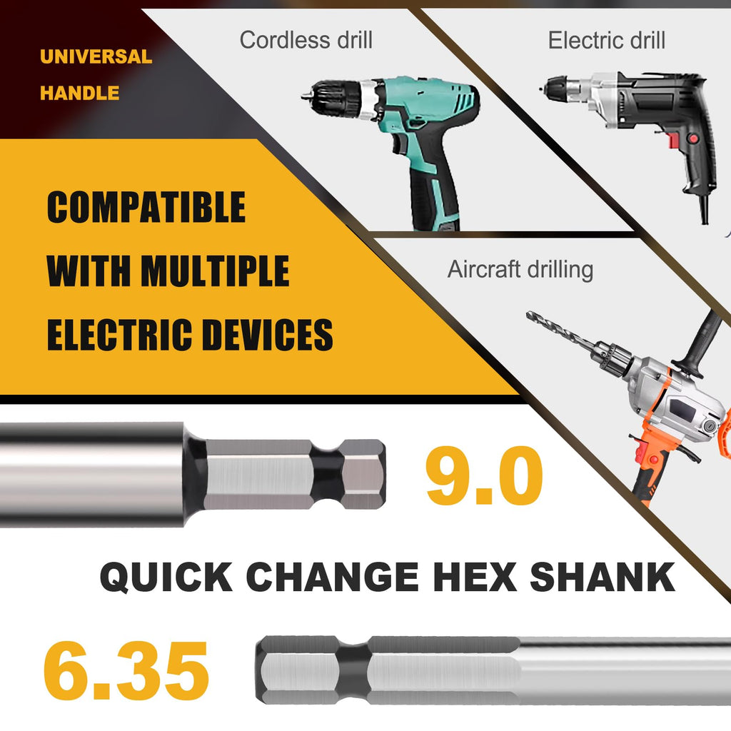 WOBLLMX 1-3/16" Forstner Drill Bit with 1/4" Quick Change Hex Shank