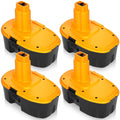 4 Packs 4500mAh 18V DC9096 DC9098 Replacement for Dewalt 18V Battery