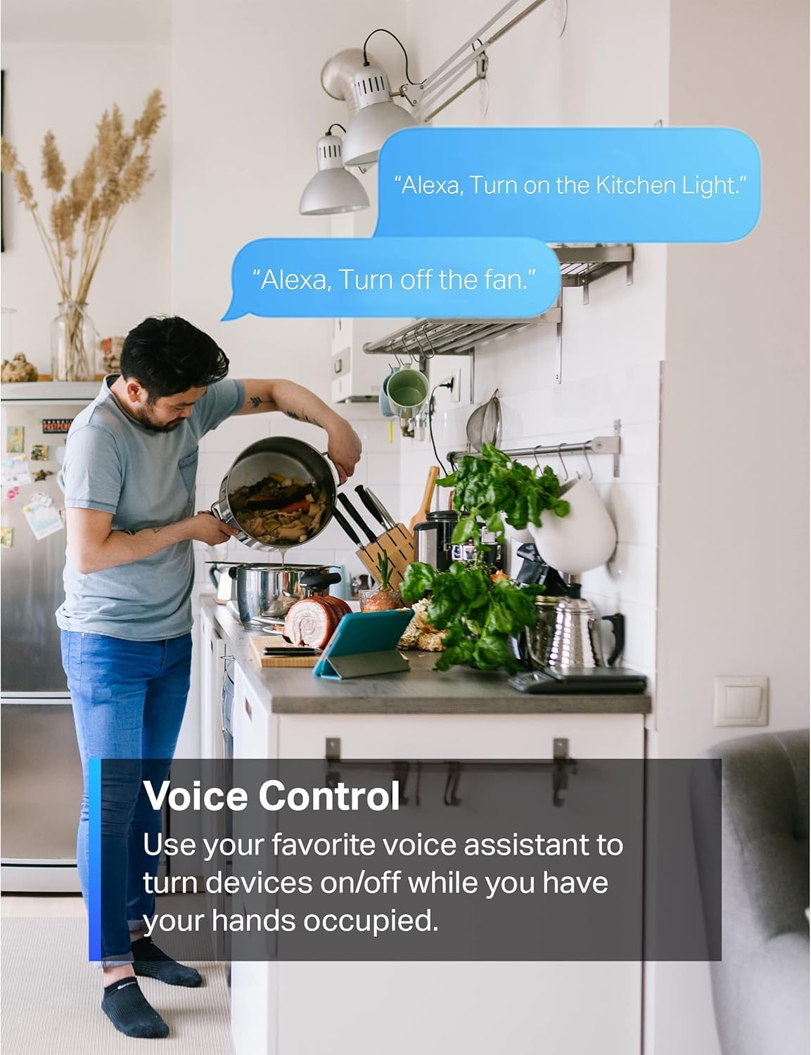 Smart Plug Mini 15A, Smart Wi-Fi Plug, P105(4-Pack) | Super Easy Setup, Compatible with Alexa & Google Home, No Hub