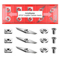 ArtyMaster Tungsten Carbide Inserts, Indexable Carbide Cutting Inserts for Lathe Tools,High Hardness & Wear-Resistant Turning Tool Inserts (11mm Square, 12mm Round, 30 * 10mm Diamond-shaped)