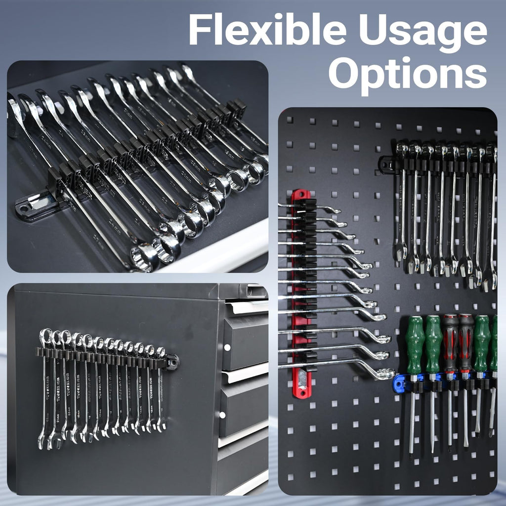 Heavy Duty Magnetic Screwdriver & Wrench Organizer, 36 Slot Tool Holder
