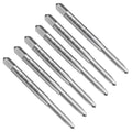 uxcell 6pcs Straight Flute Thread Tap, 6-32 UNC Screw Threading Tapping Tool Thread Milling Machine Taps, High-Speed Steel 6542 (HSS 6542)