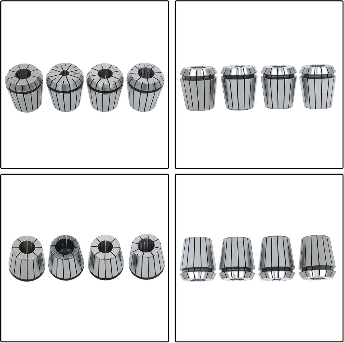 24Pcs ER40 Collet Set Spring Clamping Collets 3-26 mm