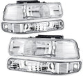 Headlights Assembly Compatible with 1999 2000 2001 2002 Chevy Silverado