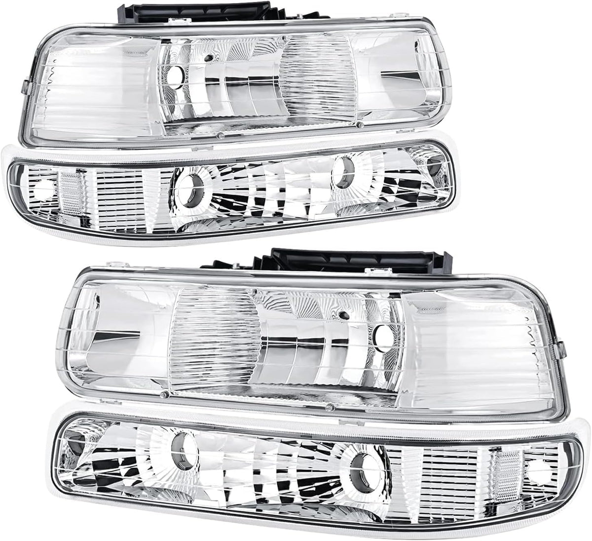 Headlights Assembly Compatible with 1999 2000 2001 2002 Chevy Silverado