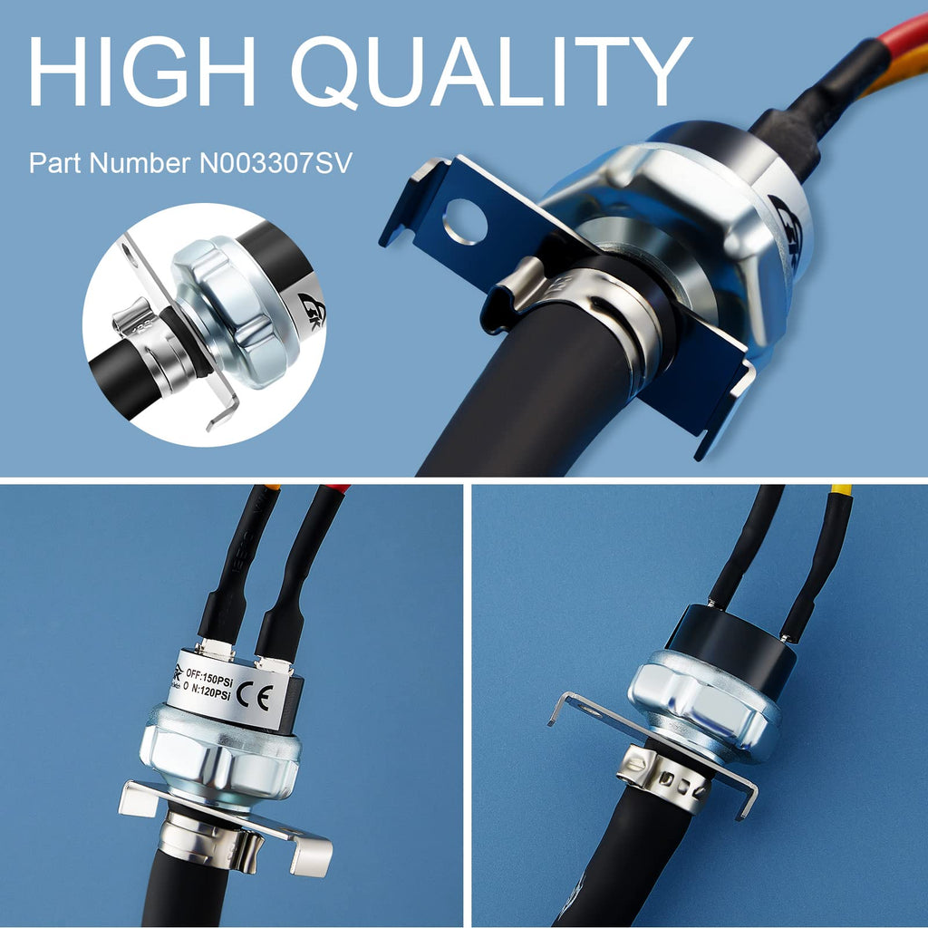 Flutesan Air Pressure Switch, Compatible with N003307sv, 120-150 Psi