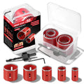KATA 8PCS Hole Saw Kit 1"-2-1/8" Deep Cut 48mm for Wood, Plastic, Drywall