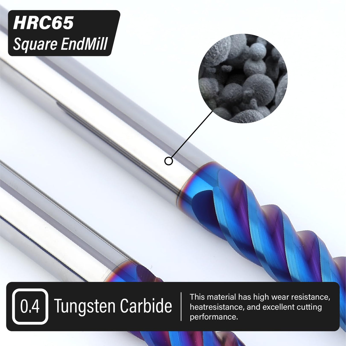 ALYICIA 2mm Nano-Coated Tungsten Carbide End Mill CNC Milling Cutter Bits