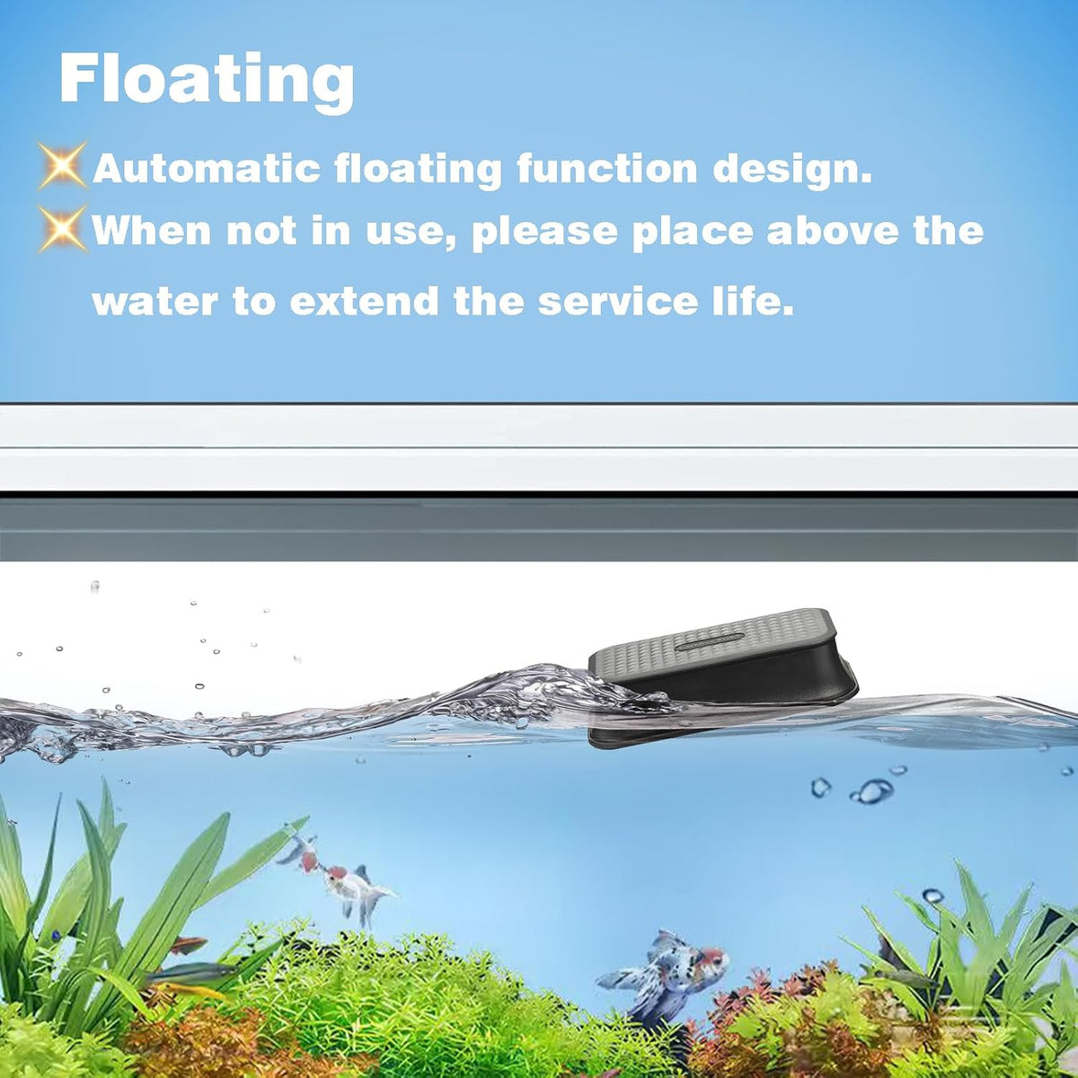 Aquarium Small Magnetic Cleaner for Glass Fish Tank Algae Scraper Floating