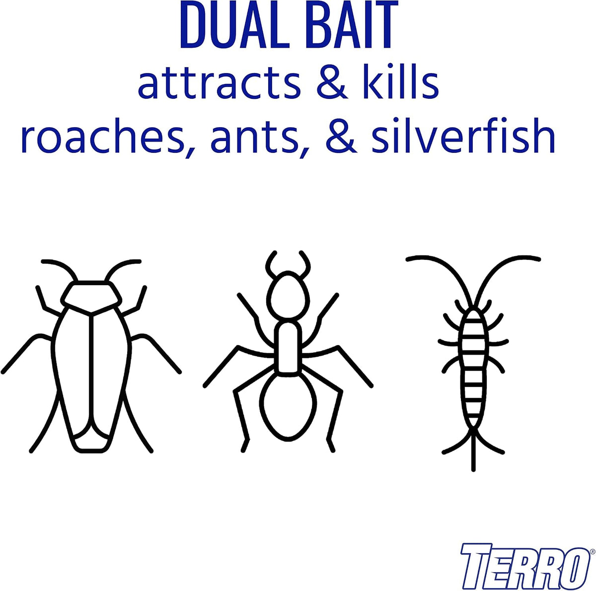 Ant & Roach Bait, 8-Pack, Indoor Ant Killer and Roach Killer | Pre-Filled Dual Bait Stations Attract and Kill Ants