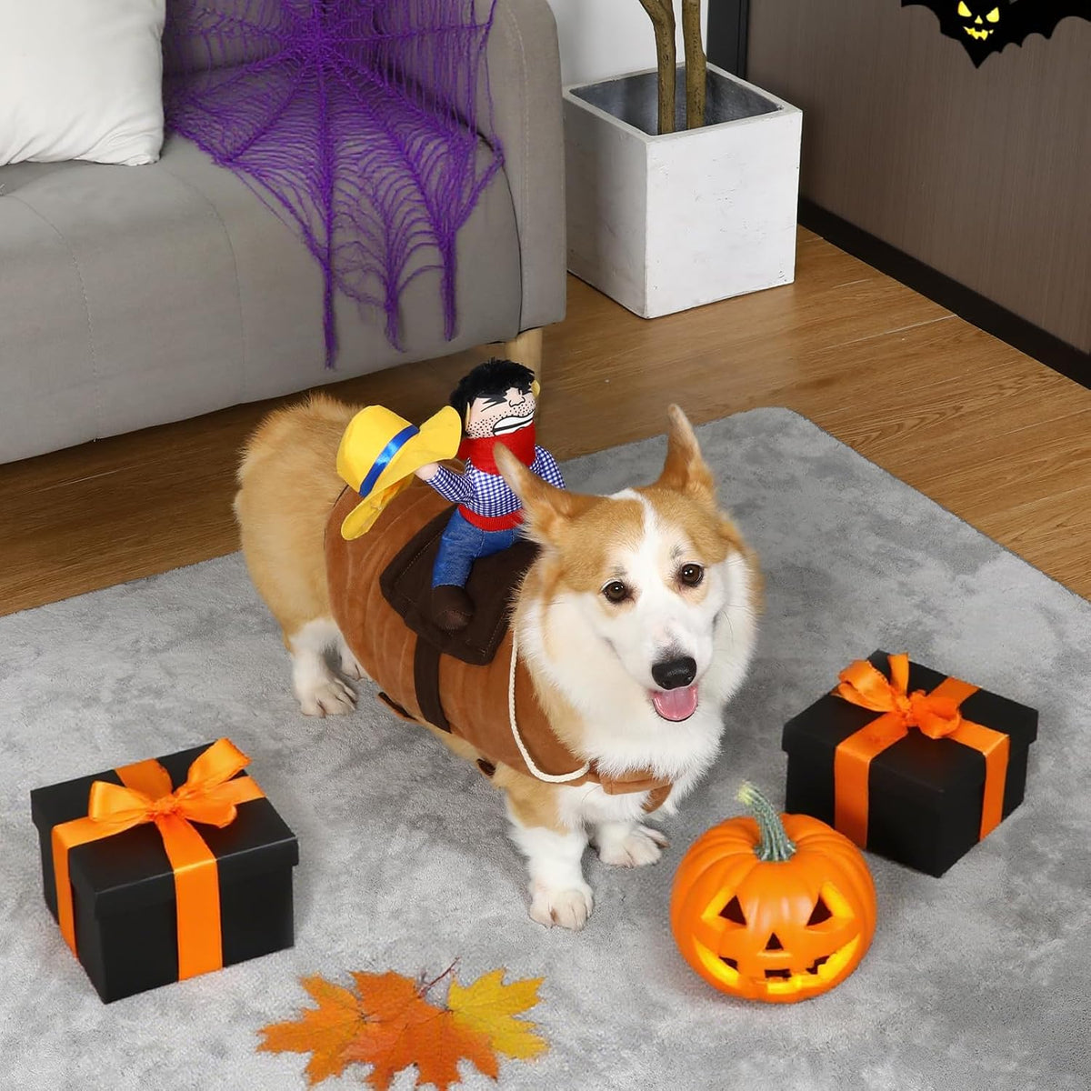 Cowboy Rider Dog Costume - Halloween Dog Costumes for Small Dogs and Cat