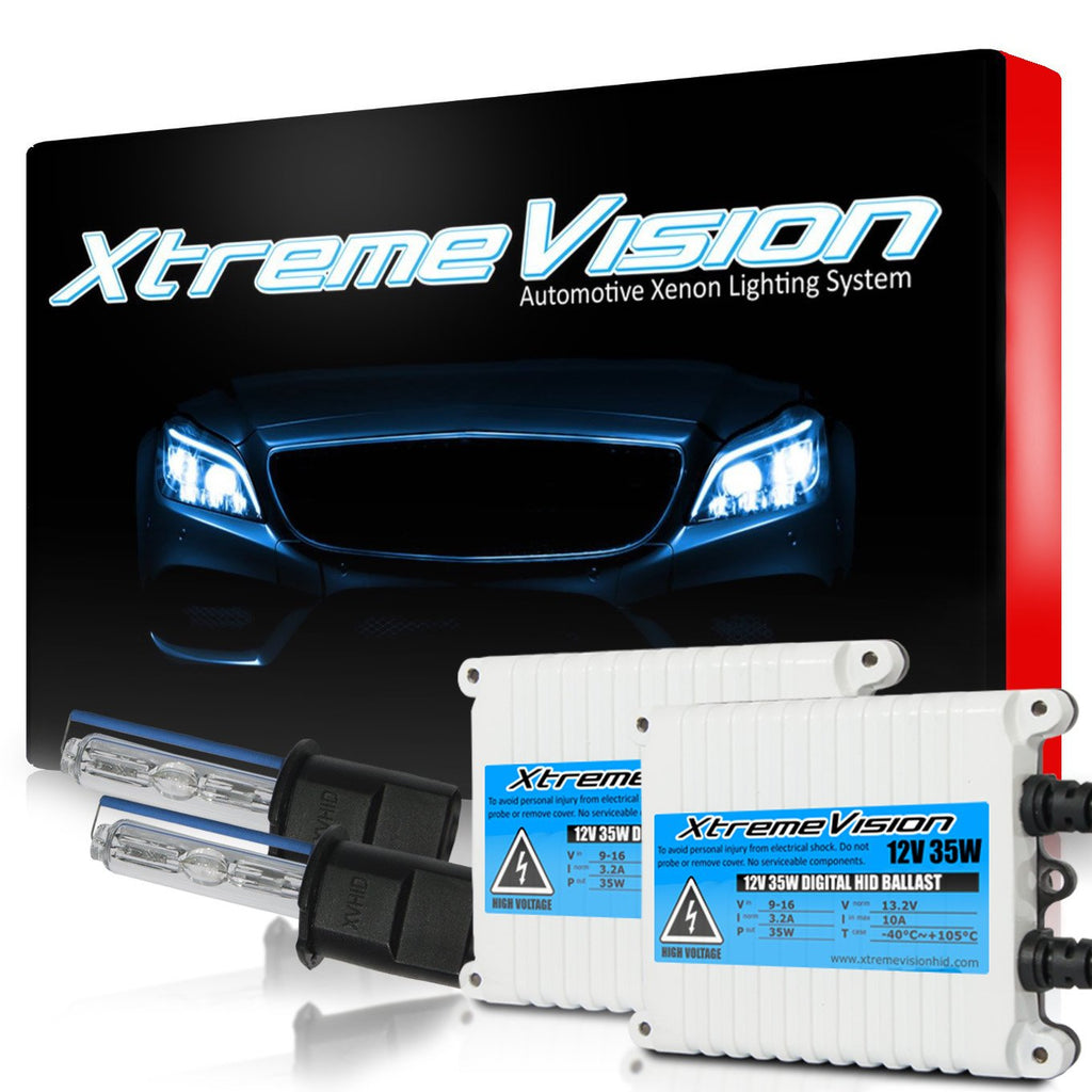 XtremeVision H3 15K 35W AC Xenon Bundle - Xenon Headlight Bulb with Slim AC Ballast - 15000K Pink - Xenon Lights