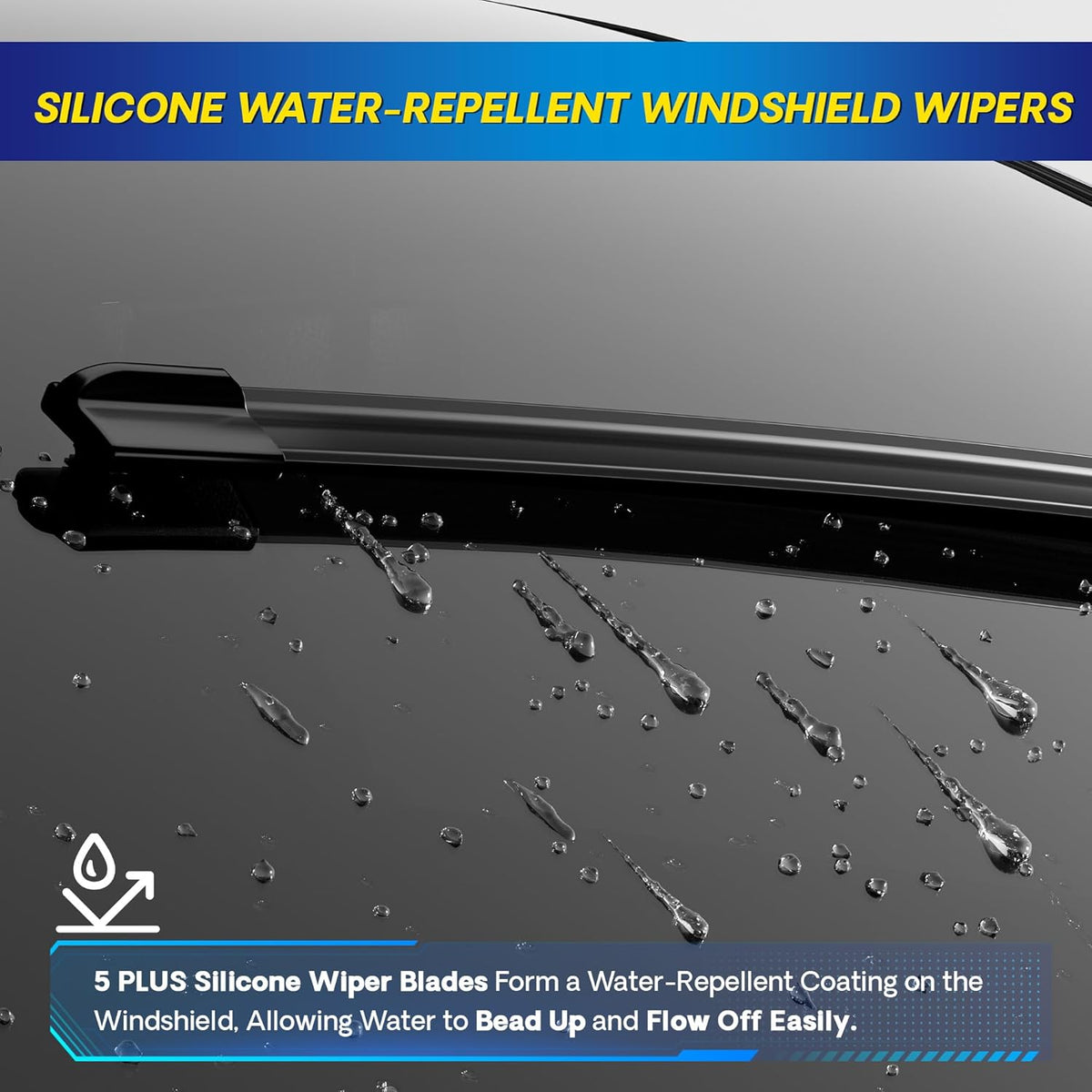 Silicone Windshield Wipers Replacement for 2018-2022 Volkswagen VW Tiguan Wiper Blades(Set of 3),Automotive
