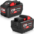 2Packs Upgraded 12000mAH Replacement for Milwaukee 18V Battery High Output