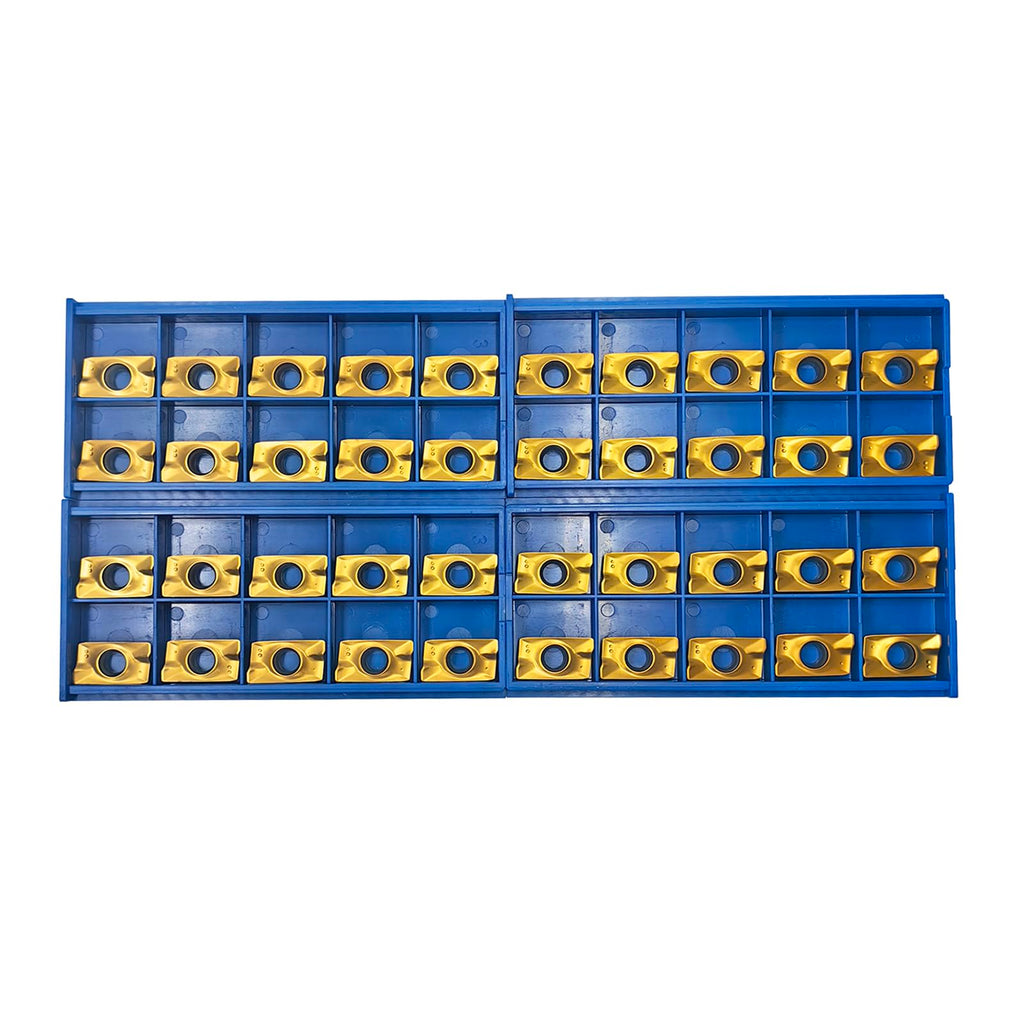 SATPISTOUL APMT1604PDER Carbide Inserts for CNC Lathe Milling & Turning Tools, 40pcs Replacement Inserts, Multilayer Coated for Hard Steel Processing (40PCS APMT1604)