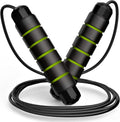 Jump Rope, Tangle-Free Rapid Speed Jumping Rope Cable with Ball Bearings for Women, Men, and Kids, Adjustable Steel