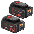 2 Pack 20V 6.0Ah Replacement Battery Compatible with Dewalt Tool