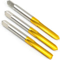 3Pcs M6 x 1.0 Thread Tap for Metal,Taper+Plug+Bottom Threading Hand Tap