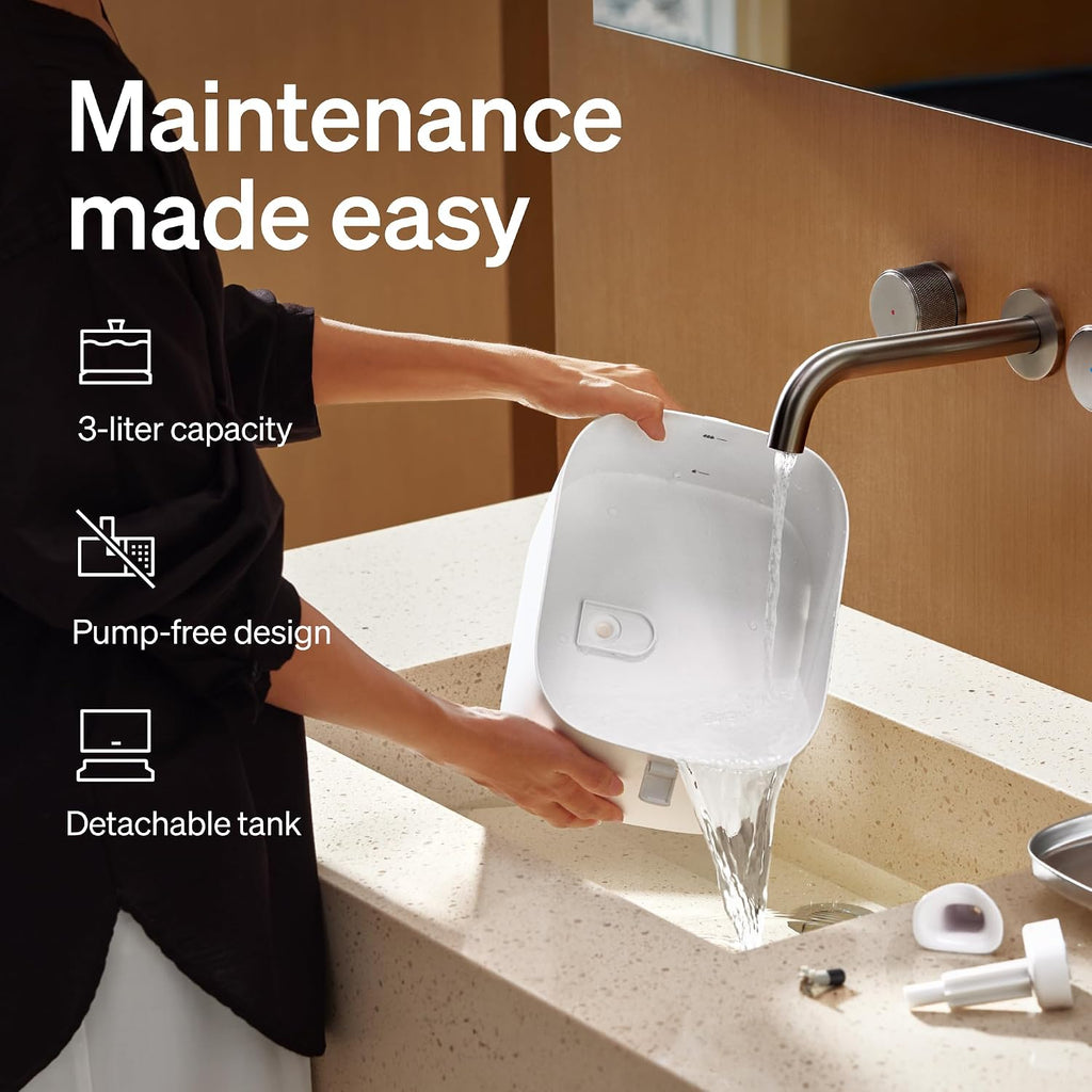 Quiet Dog Water Fountain Stainless Steel Tray, Smart Pet Water Fountain for Dogs Inside with App Monitoring, 3L Dog