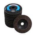 10 Packs 60 Grit Flap Discs for Angle Grinders, 4" x 5/8" Grinding Wheel