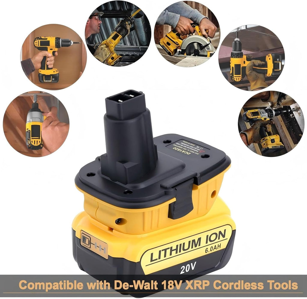 2-Pack DCA1820 Battery Adapter Compatible with De-walt 18V to 20V Adapter