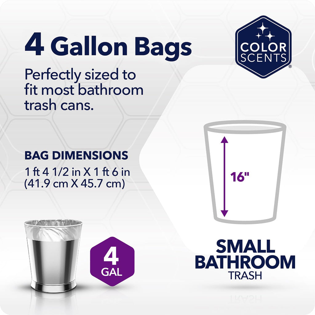 4 Gallon Small Trash Bags Twist Tie 720 Bags