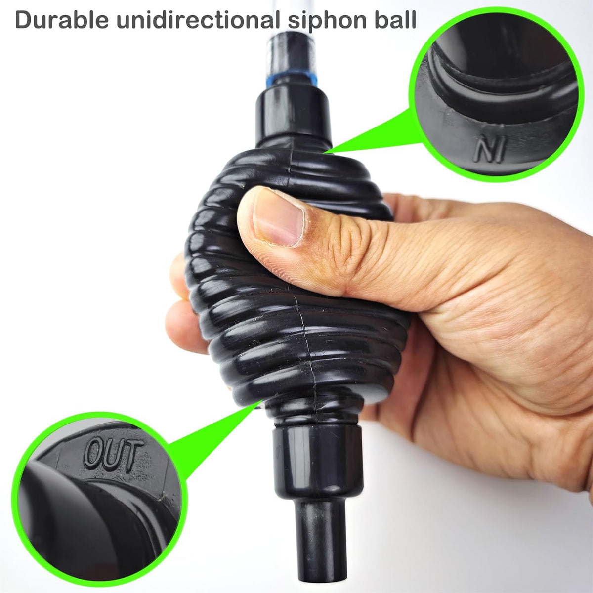 5ft-S Aquarium Siphon Vaccum Cleaner Fish Tank Water Changer Kit