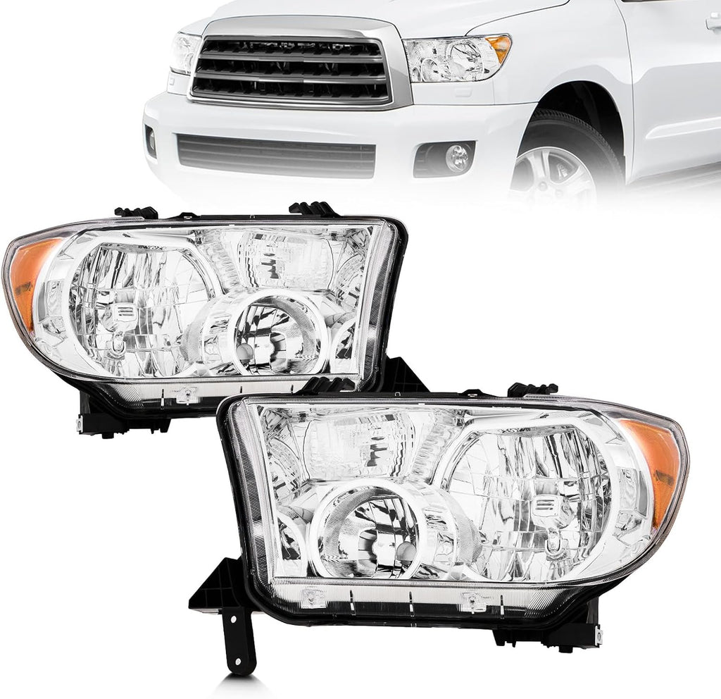 Headlight Assembly for 2007-2013 Toyota Tundra 2008-2017 Toyota Sequoia