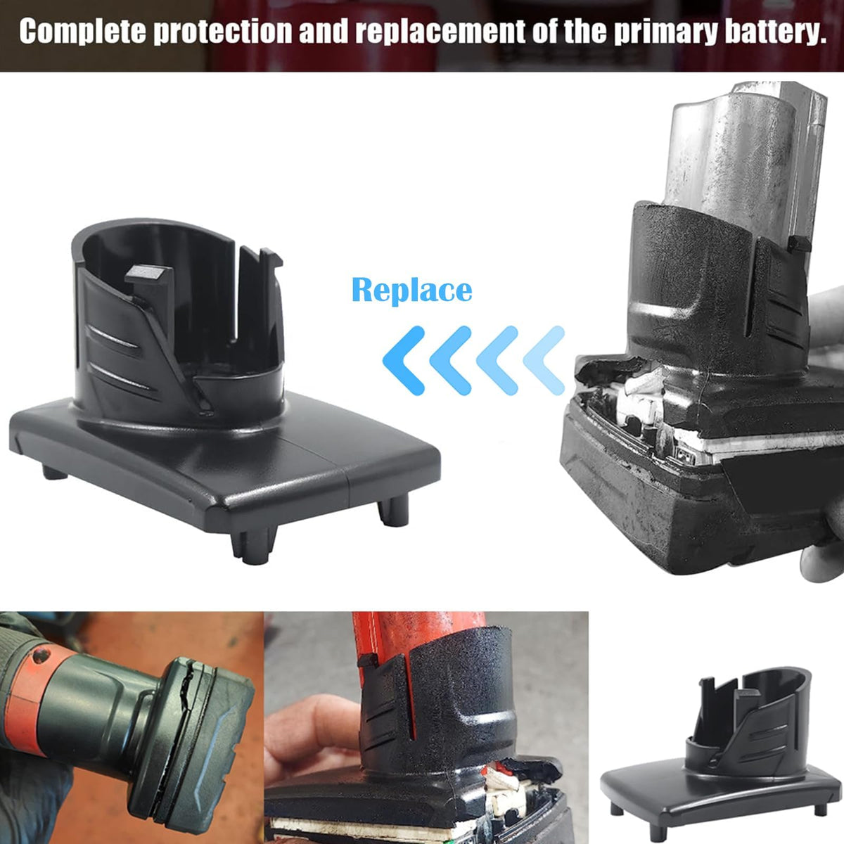 2 Set Battery Case Replacement Parts Compatible with Milwaukee M12