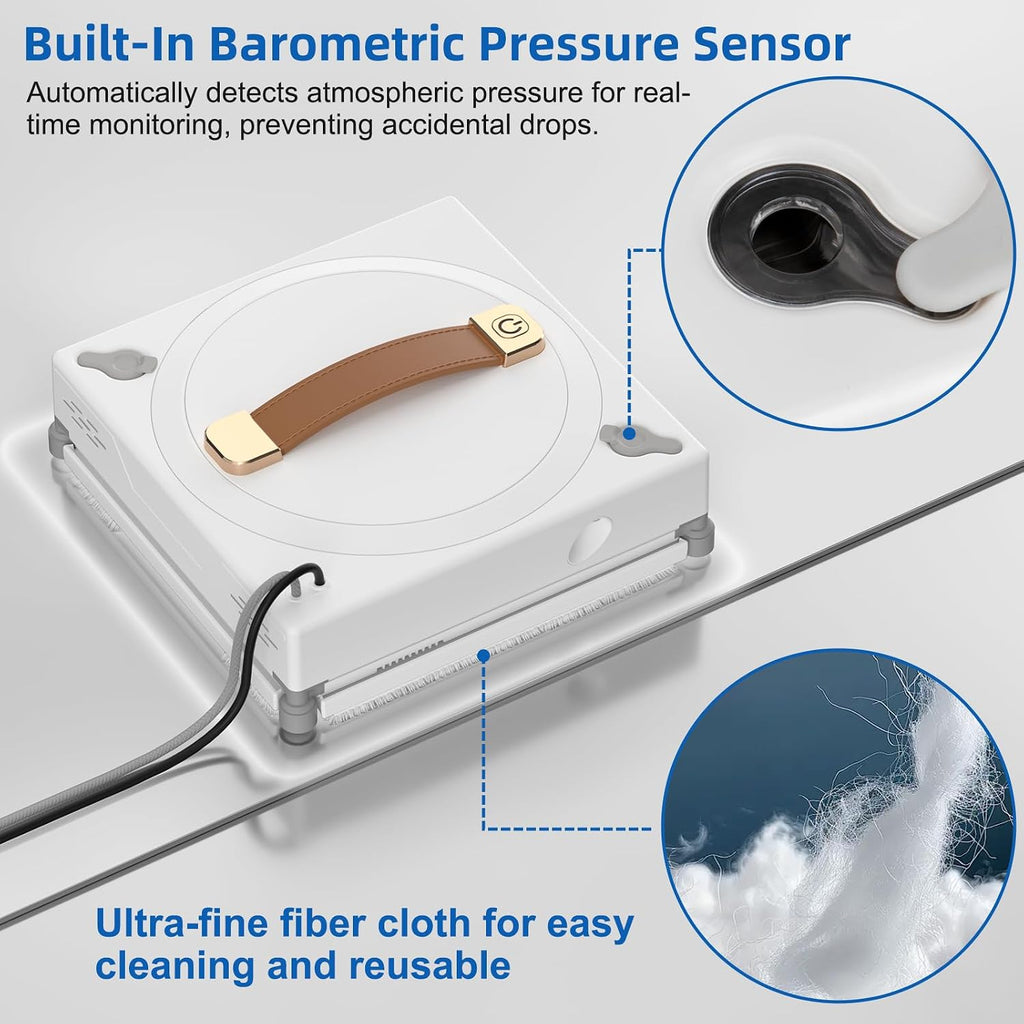 GLE 350 Window Cleaning Robot with 2-Nozzle Dual Spray, Smart Path Planning & Cleaning Modess, Remote Control Smart