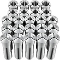 VEVOR R8 Collet Set 1/16"-3/4" 23 Piece R8 Precision Mill Collet Chuck Set