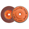 Walter 06B454 4-1/2x5/8-11 Enduro-Flex Spin-On Flap Discs with Eco-Trim Backing