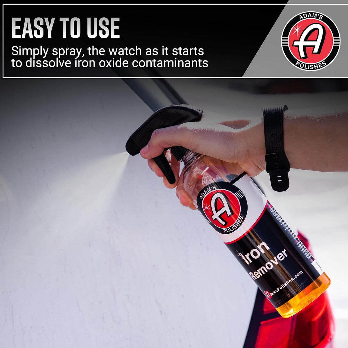 Adam's Iron Remover (Gallon) - Iron Out Fallout & Stop Rust Remover Spray for Car Detailing Removes Iron Particles in