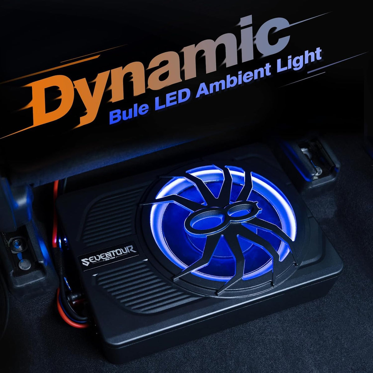 10" 800W Under Seat Car Subwoofer and amp package,Pure and Pleasant Bass | Car/Truck Audio Sub Built in