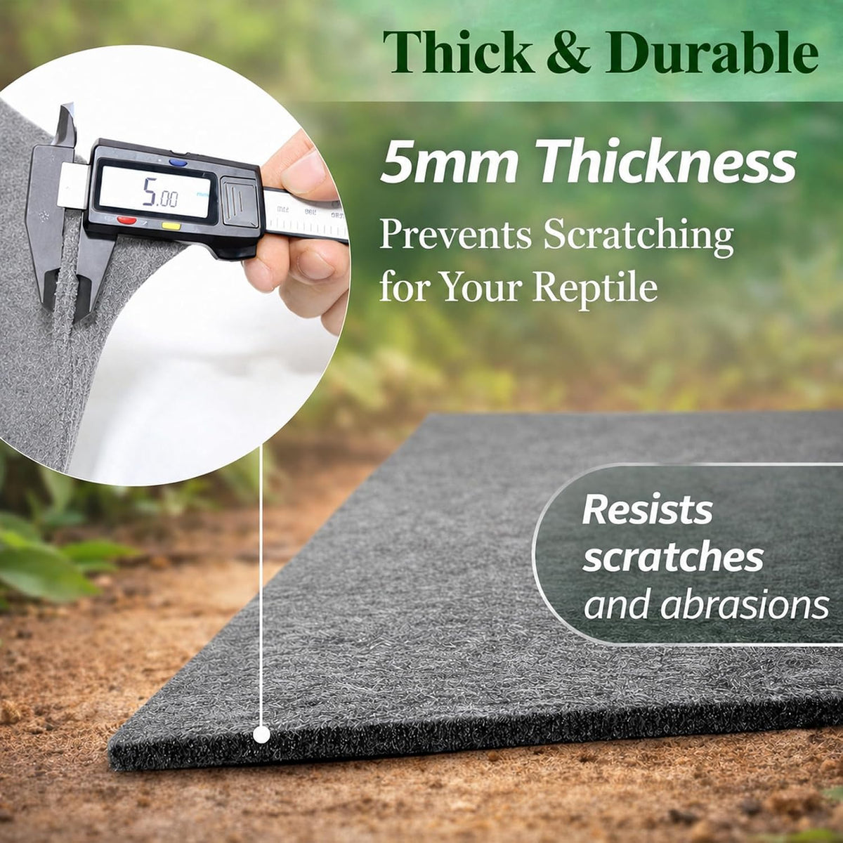 2 Pack Reptile Carpet, 39’’ x 20’’ Terrarium Bedding
