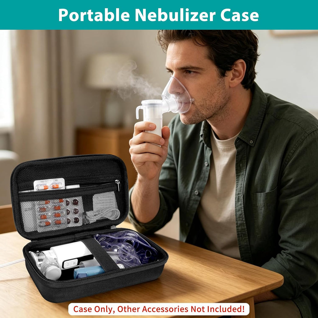 MEDMAX Travel Carrying Case for Portable Handheld Inhaler Nebulizer Machine