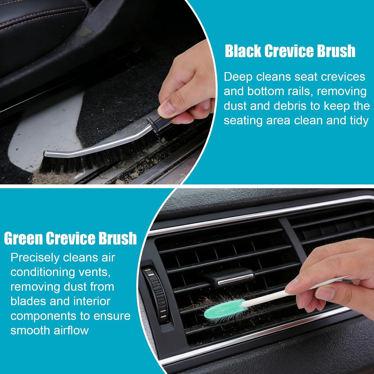 Car Detailing Kit Interior,Car Cleaning Interior Cleaner Brush Kit Tool,Car Care Detail & Clean Supplies Accessories