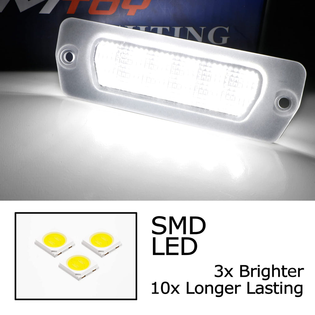 iJDMTOY Full LED License Plate Lights For Maserati 4200 GT/GranTurismo