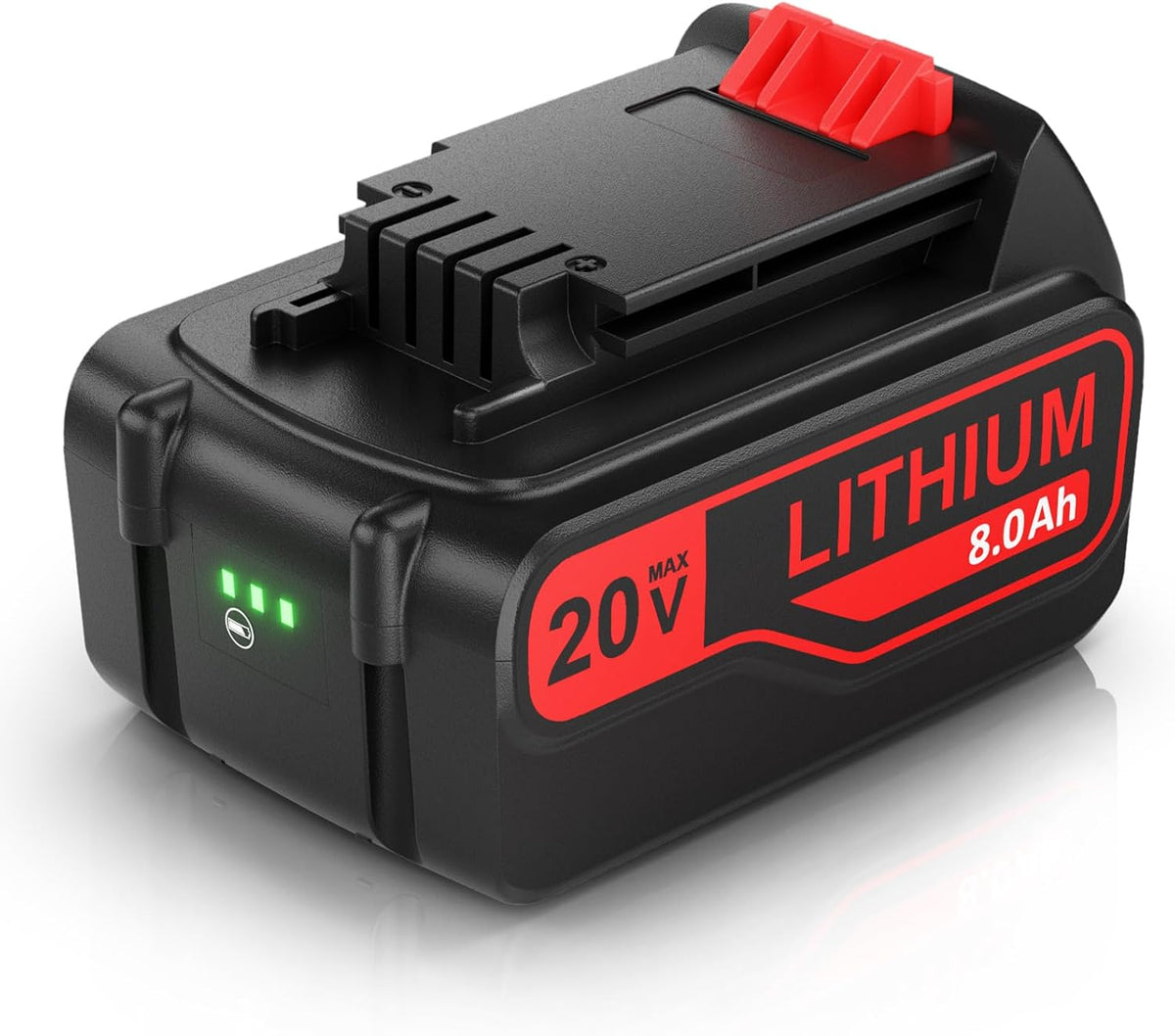BATTOOL Upgraded 8000mAh 20V LBXR20 Replacement Battery for Black and Decker 20V Lithium Battery LB20 LBX20 LBXR2020-OPE LBXR20B-2 LBX4020