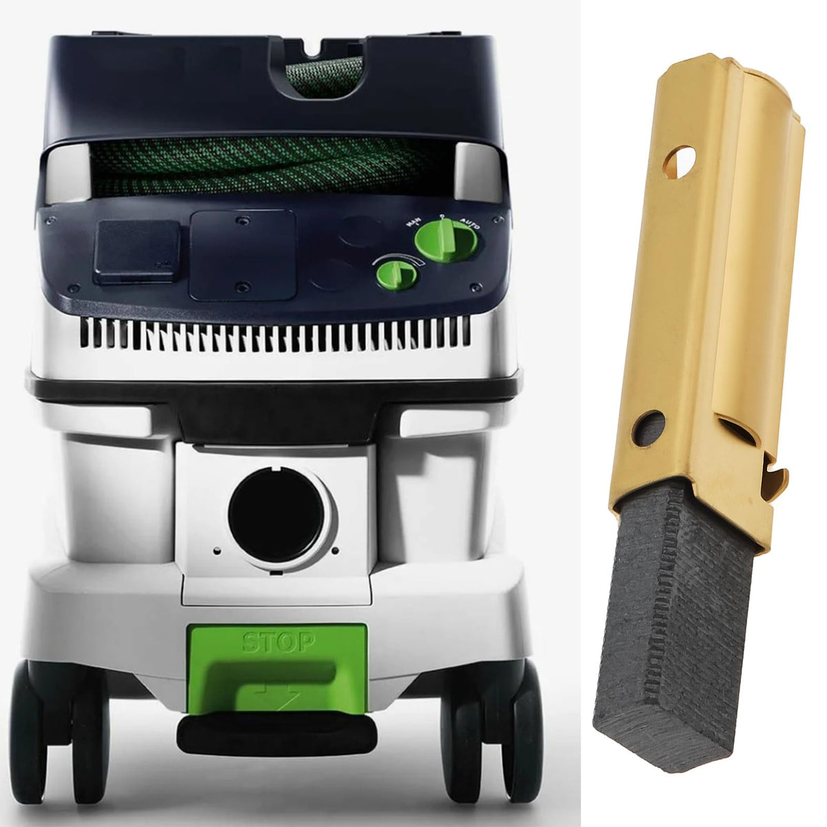 Briny River 2pcs Power Tools Engine Carbon Brushes 5.5x 11×37mm Compatible with Festo Compatible with Festool 496268