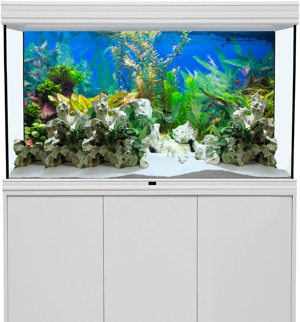 48x18 in Aquatic Plant Aquarium Backdrop Riverbed Fish Tank Background