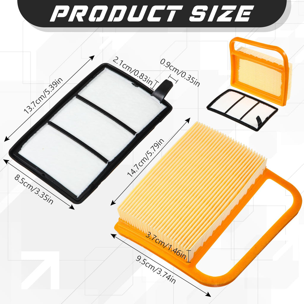 Briwooody Air Filter with Pre Cleaner Compatible with TS410 TS420, 8 Pack