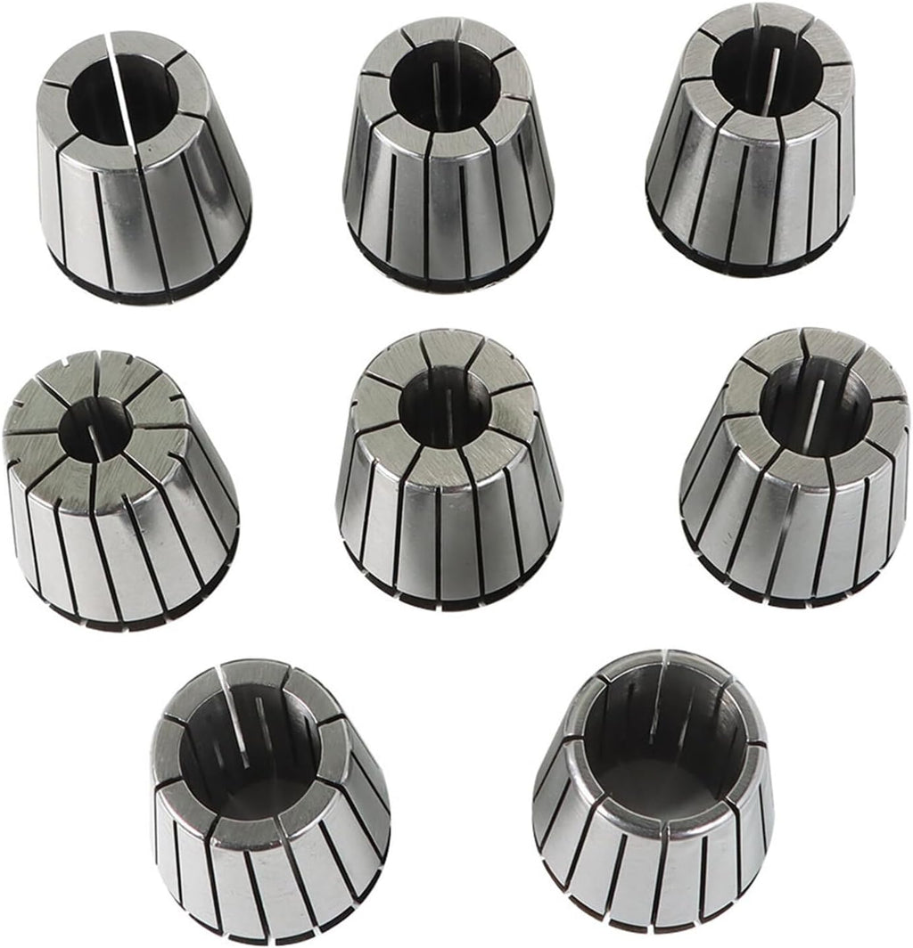 10PCS ER-40 NT40 5/8-11Inch Spring Collet Chuck Set for Drilling and Milling Machines