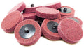 Benchmark Abrasives 2 Inch Sanding Discs Quick Change Aluminum Oxide Surface Preparation Wheels Polishing Wheel for Drill, Die Grinder Sanding Disc Paint Stripper & Removal - (10 Pack), Maroon - Fine