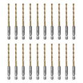 SALI Cobalt Drill Bit Set,20 Pack 9/64 Inch High Speed Steel Hex Shank Jobber Drill Bits, for Hardwood, Aluminum,Metal,Copper,Alloyed Steel