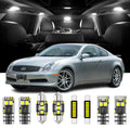 11 Pieces Interior LED Lights Replacement for Infiniti G35 Sedan Coupe 2003-2006 White LED Interior Bulbs Accessories