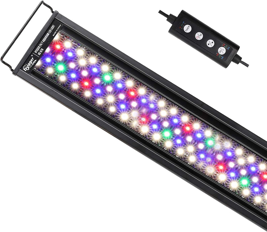 Advanced LED Aquarium Light with Timer, 24/7 Lighting Cycle & DIY Mode, Full Spectrum Fish Tank Light for 18-24 in